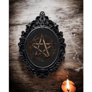Five Pointed Star Wicca Tree Ornament Pentacle Decoration Pentagram